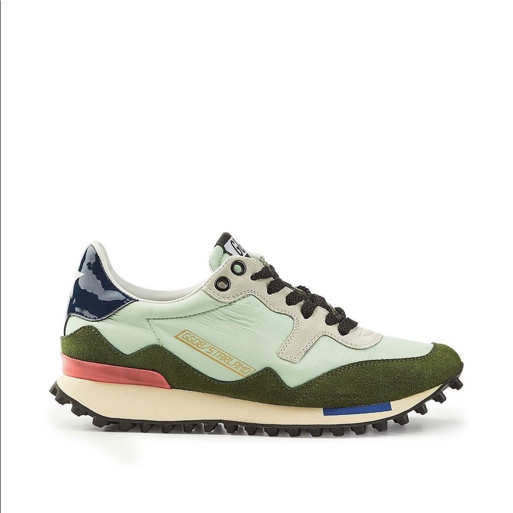 Golden Goose Starland Suede and Nylon low-top trainers.